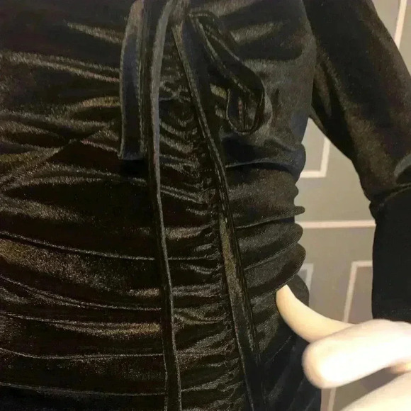 Bebop Ruched Velvet Sweetheart Mini Dress Cocktail Holiday Size Medium.  #307 - Picture 4 of 10